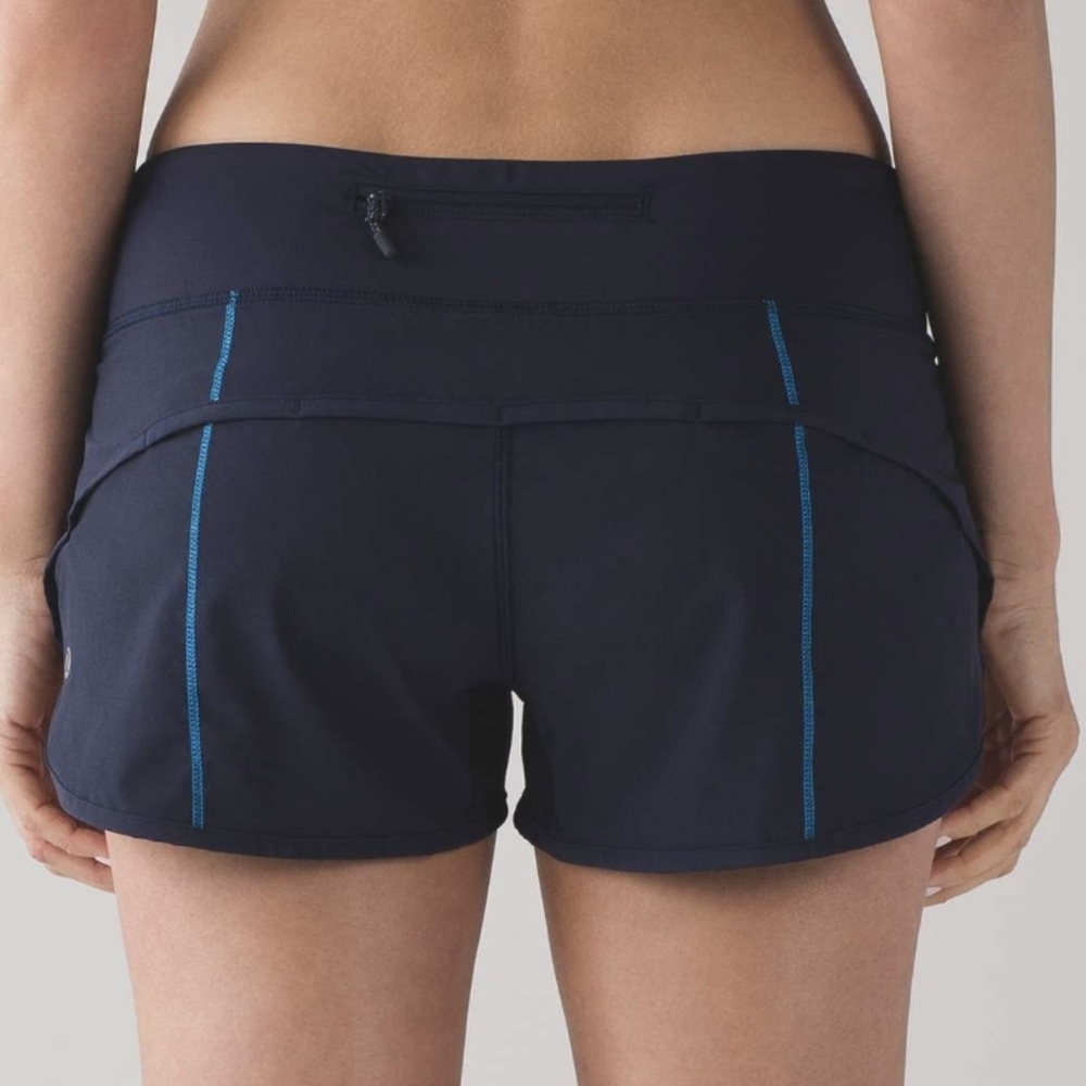 Lululemon Speed Short (4-way Stretch 2.5") In Midnight Navy